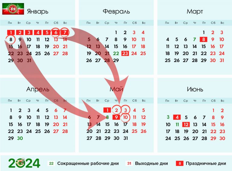 Календарь 2024 года фото