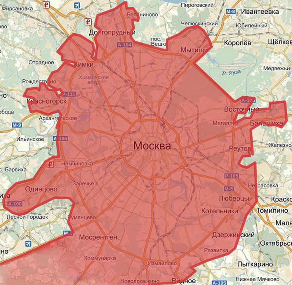 Схема расширения Москвы