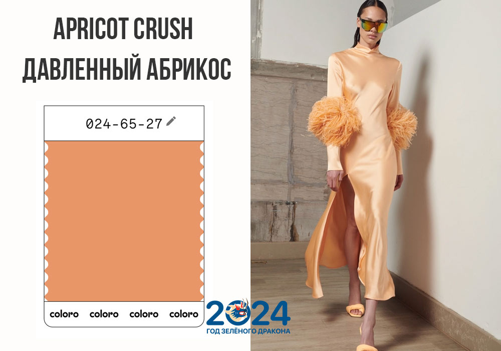 Apricot Crush / Давленный абрикос цвет 2024 года