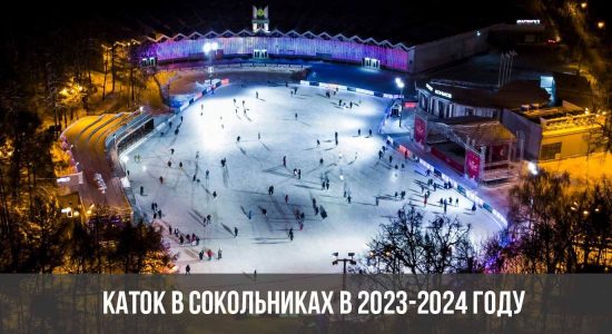 Каток в Сокольниках в 2023-2024 году