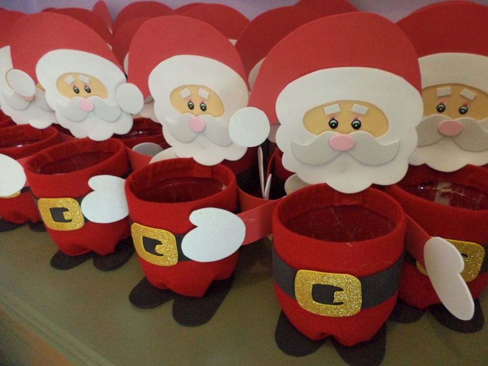 Упаковки для подарков виде Деда Мороза 