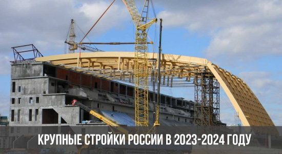 Крупные стройки России в 2023-2024 году