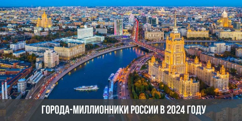 Города-миллионники России в 2024 году