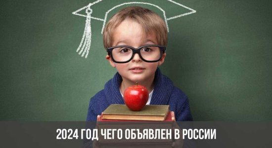 2024 год чего объявлен в России