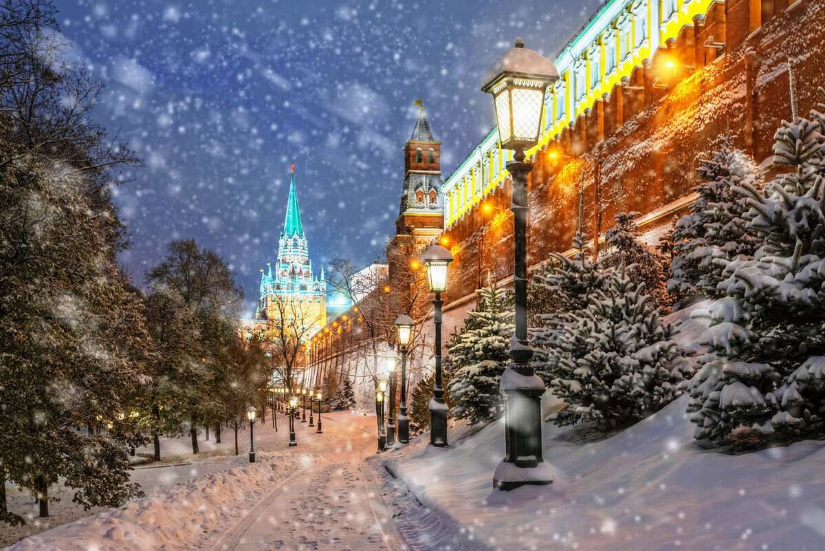 Погода зимой в Москве