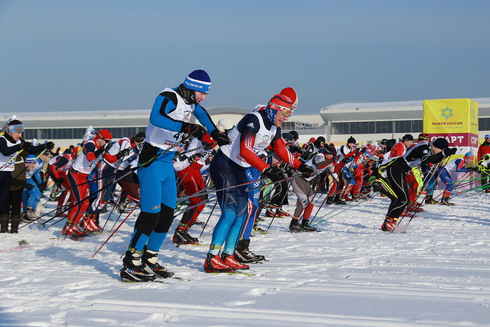 Участники Лыжни России